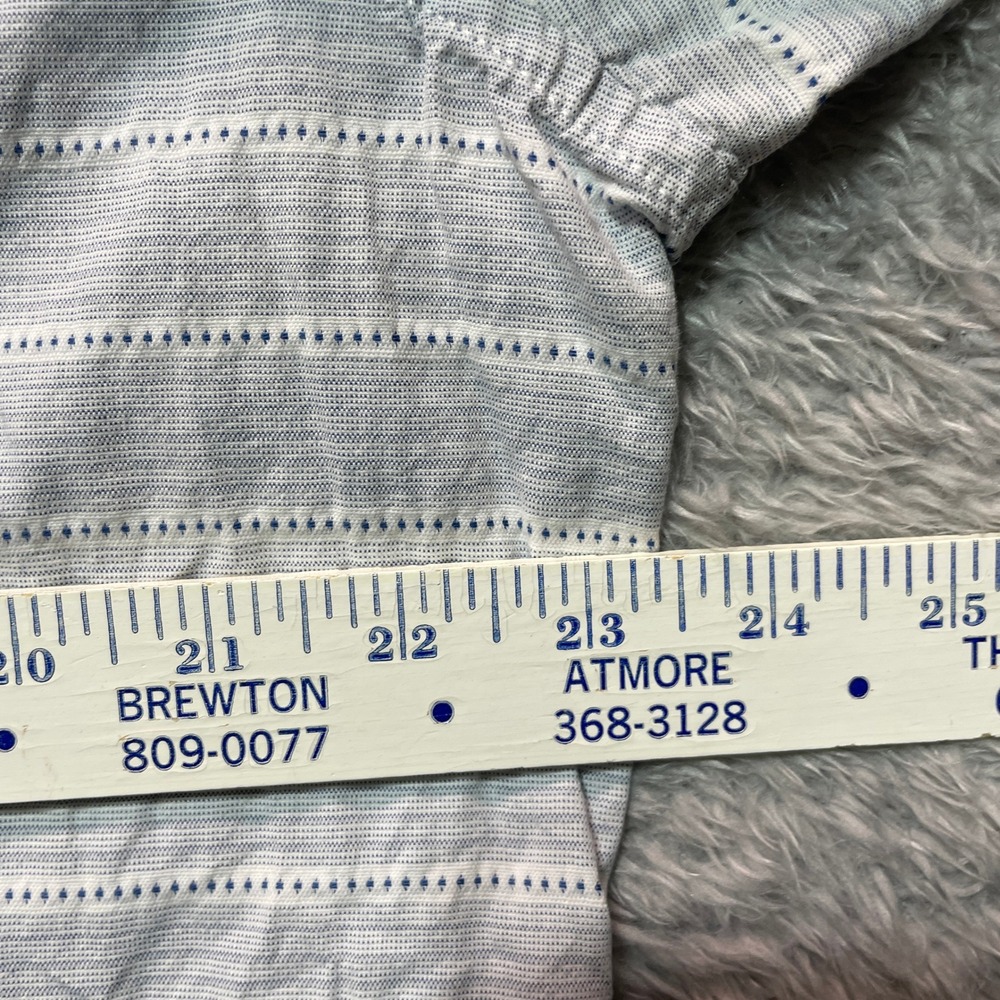 Banana Republic Camden Fit Oxford Shirt Mens XL Blue White Button Up - Picture 6 of 7